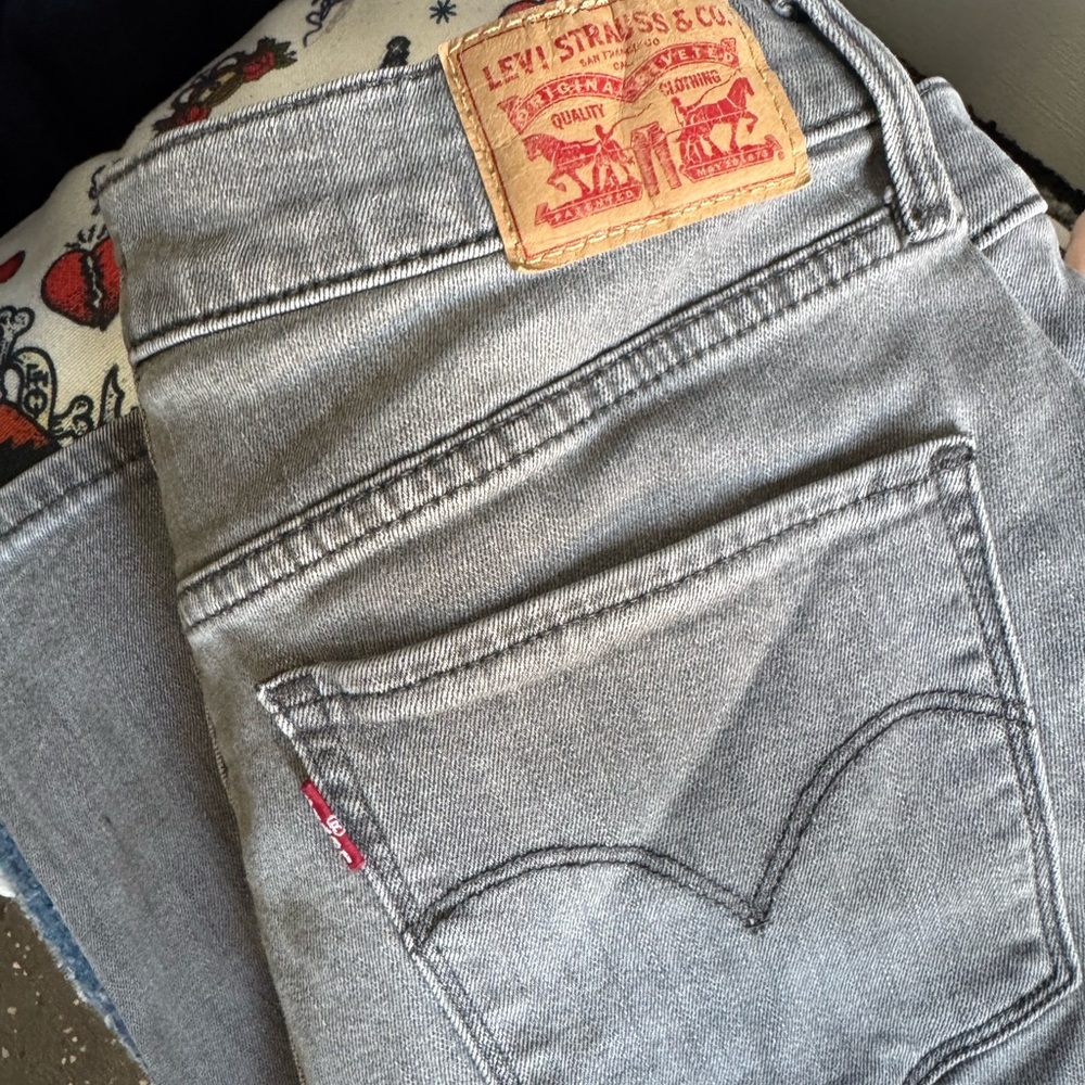 Levi's Light Gray Denim Pants